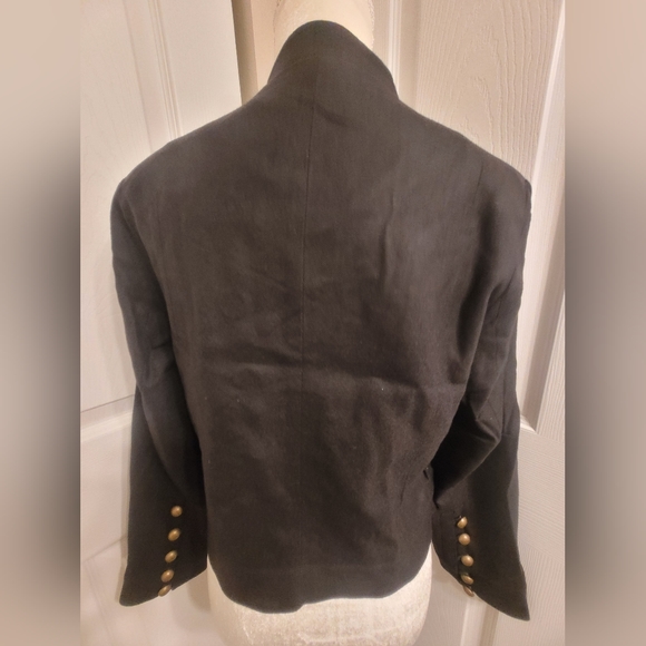 NWT 2OH Threads Two Old Hippies Black Jacket & Orange Silk Lined Size Medium - Picture 2 of 5